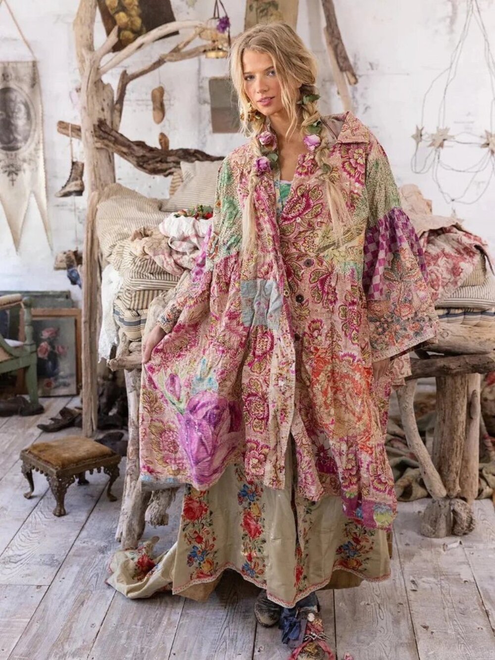 NWT - Magnolia Pearl - Ysa Double Breasted Coat Kimono Jacket -  Sold Out!